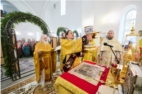 Первая Литургия состоялась в строящемся храме святого апостола и евангелиста Иоанна Богослова г. Шумерля 